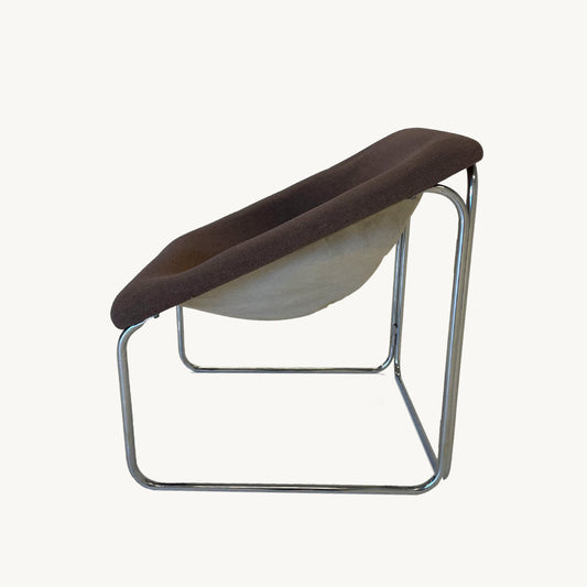JN.03.0083/ CUBIC BROWN LOUNGE ARMCHAIR