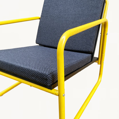 AR013 / YELLOW BLACK ARMCHAIR