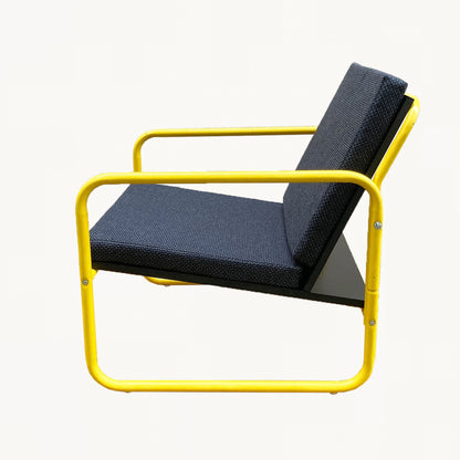 AR013 / YELLOW BLACK ARMCHAIR